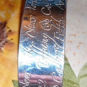 Tiffany and co .925 "notes cuff &bangles bracelets